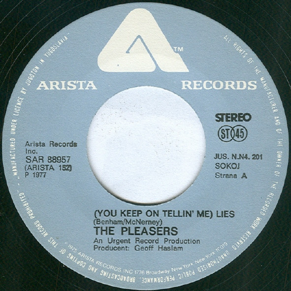 The Pleasers - (You Keep On Tellin' Me) Lies (7