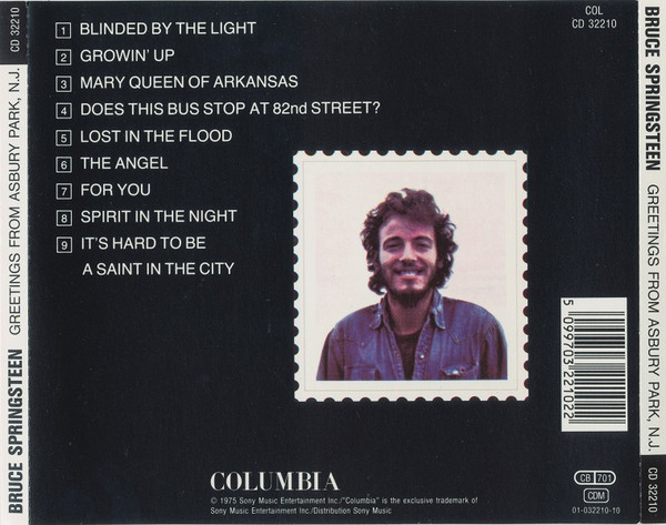 Bruce Springsteen - Greetings From Asbury Park, N. J. (CD, Album, RE, DAD)
