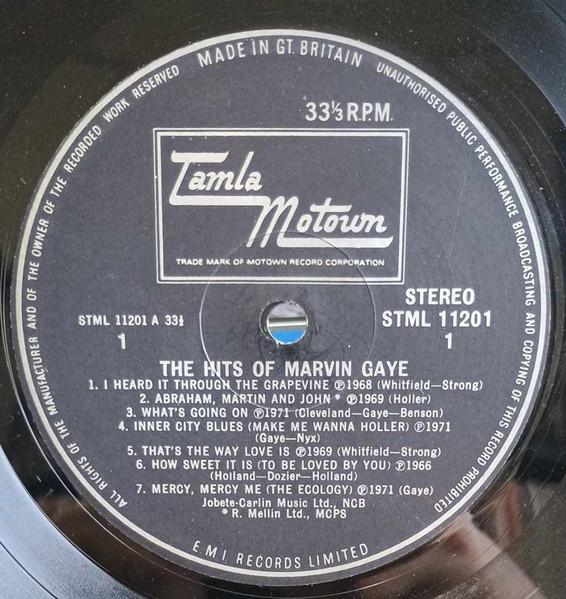 Marvin Gaye - The Hits Of Marvin Gaye (LP, Comp)