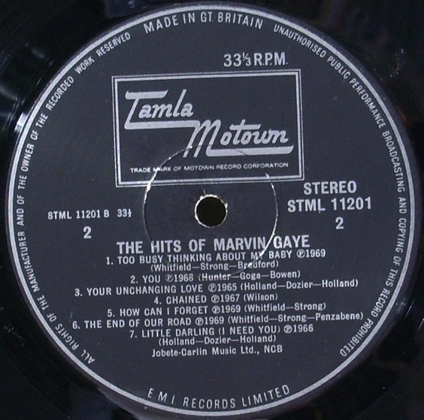 Marvin Gaye - The Hits Of Marvin Gaye (LP, Comp)