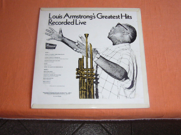 Louis Armstrong - Greatest Hits Recorded Live (LP, Album)