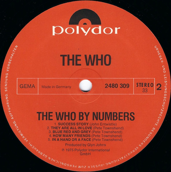 The Who - The Who By Numbers (LP, Album)