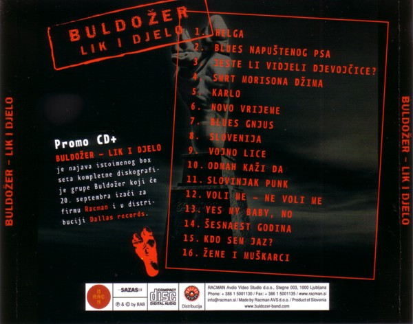 BuldoÅ¾er - Lik I Djelo (CD, Comp, Promo)