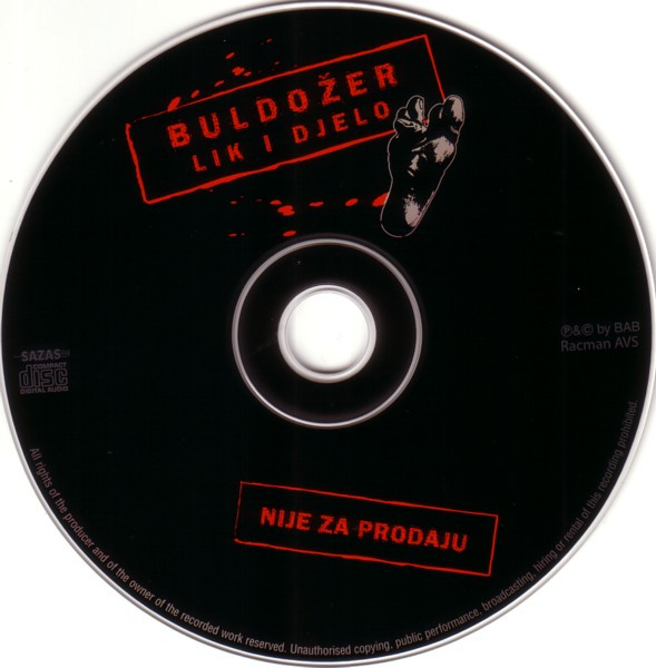 BuldoÅ¾er - Lik I Djelo (CD, Comp, Promo)