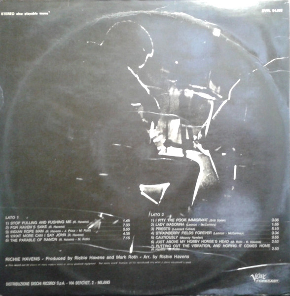 Richie Havens - Richard P. Havens, 1983 (LP, Album)