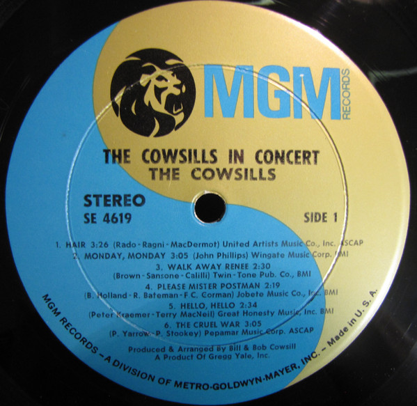 The Cowsills - In Concert (LP, Album)