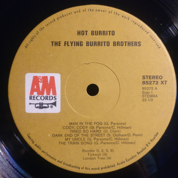 The Flying Burrito Brothers* - Hot Burrito (LP, Comp)