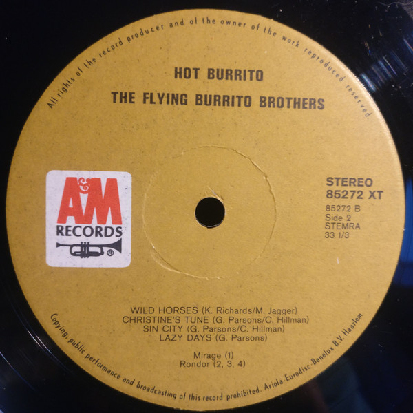 The Flying Burrito Brothers* - Hot Burrito (LP, Comp)