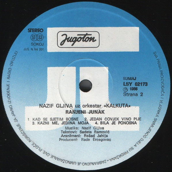 Nazif Gljiva - Ranjeni Junak (LP, Album)