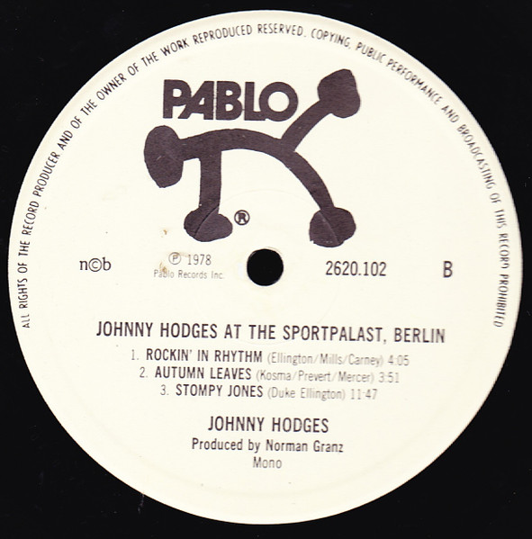 Johnny Hodges - Johnny Hodges At The Sportpalast, Berlin (2xLP, Album, Mono, RE)