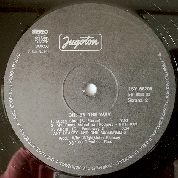 Art Blakey & The Jazz Messengers - Oh-By The Way (LP, Album)