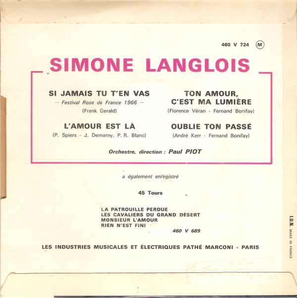 Simone Langlois - Si Jamais Tu T'en Vas (7