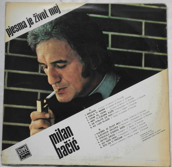 Milan Bačić - Pjesma Je Život Moj (LP, Album)
