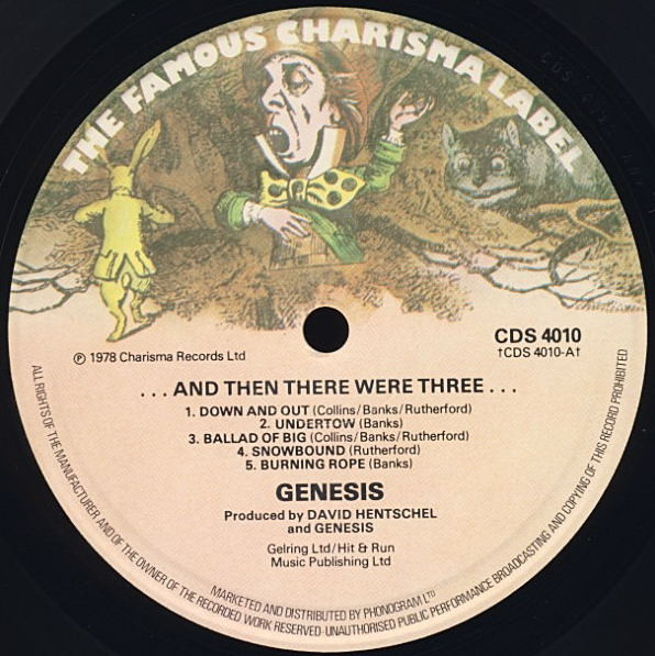 Genesis - ...And Then There Were Three... (LP, Album, Sma)