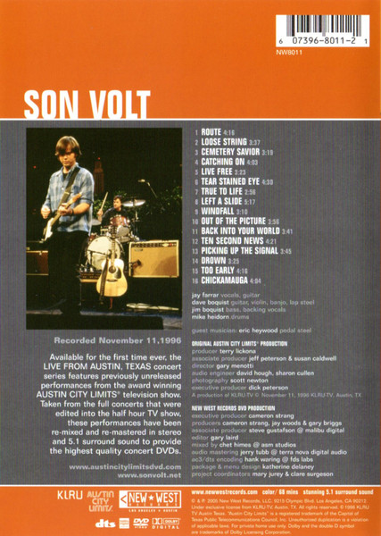 Son Volt - Live From Austin TX (DVD-V, RM, Multichannel, NTSC)