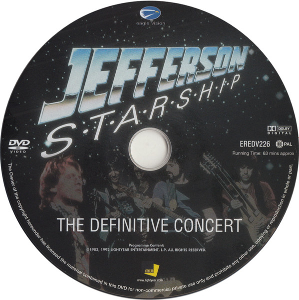Jefferson Starship - The Definitive Concert  (DVD-V, Album, PAL)