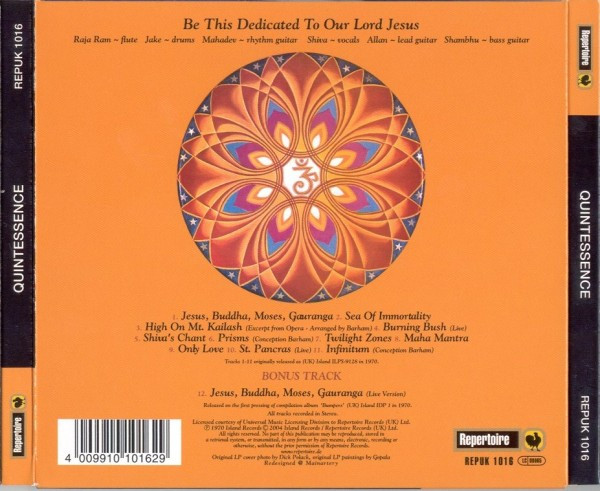 Quintessence (3) - Quintessence (CD, Album, RE, RM, Dig)