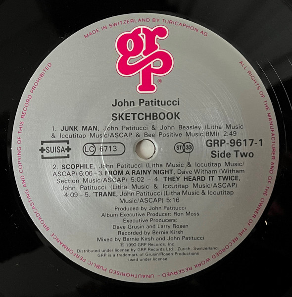 John Patitucci - Sketchbook (LP, Album)