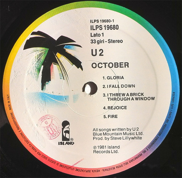 U2 - October (LP, Album)
