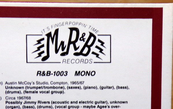 Ray Agee - I'm Not Looking Back (LP, Comp, Mono)