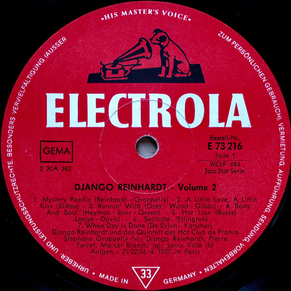 Django Reinhardt - Django - Volume 2 (LP, Comp)