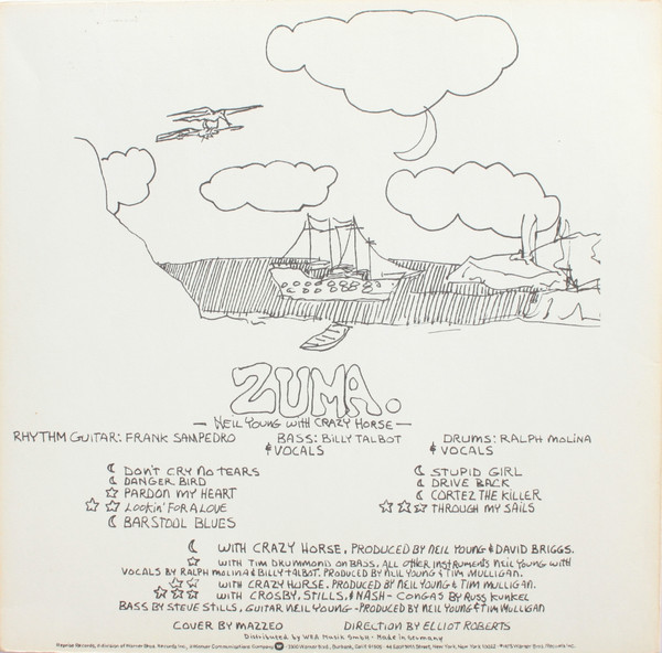 Neil Young With Crazy Horse - Zuma (LP, Album)