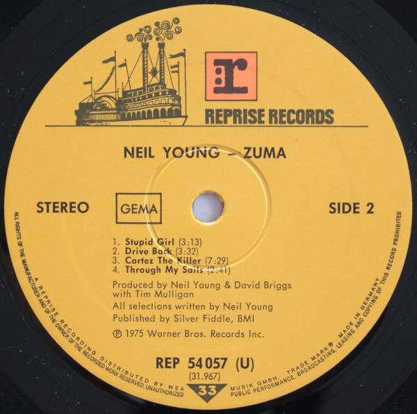 Neil Young With Crazy Horse - Zuma (LP, Album)