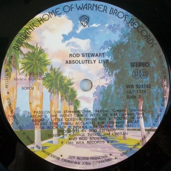 Rod Stewart - Absolutely Live (2xLP, Album)
