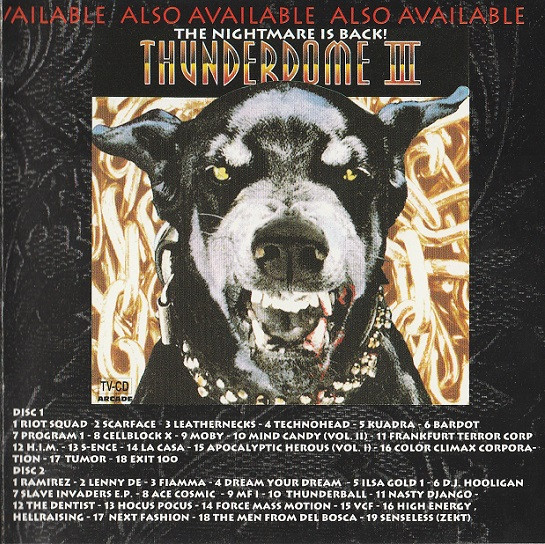 Various - Thunderdome IV (The Devil's Last Wish) (2xCD, Comp, P/Mixed)