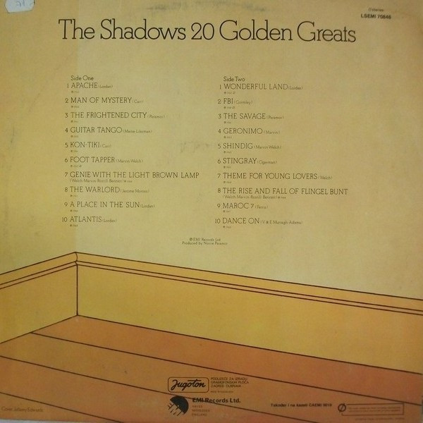 The Shadows - 20 Golden Greats (LP, Comp)