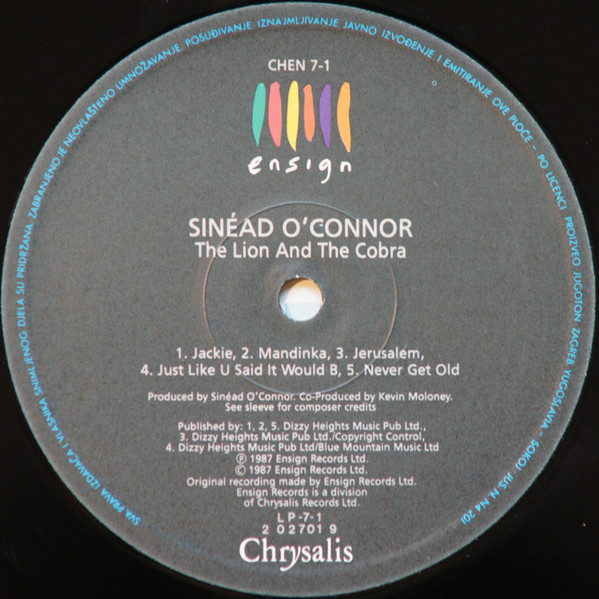 Sinéad O'Connor - The Lion And The Cobra (LP, Album, RE)