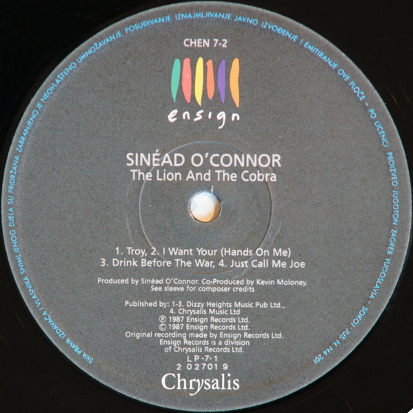 Sinéad O'Connor - The Lion And The Cobra (LP, Album, RE)