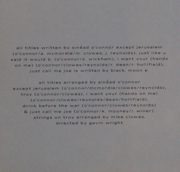 Sinéad O'Connor - The Lion And The Cobra (LP, Album, RE)