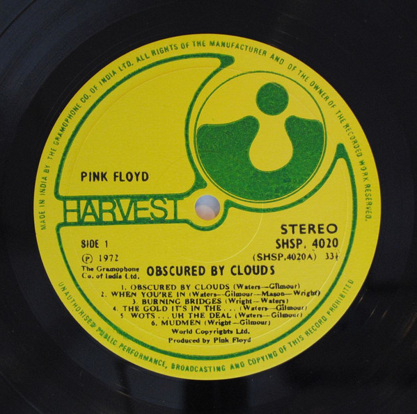 Pink Floyd - Obscured By Clouds (LP, Album)