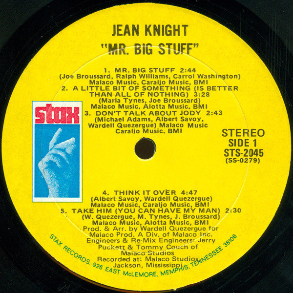 Jean Knight - Mr. Big Stuff (LP, Album, Mon)