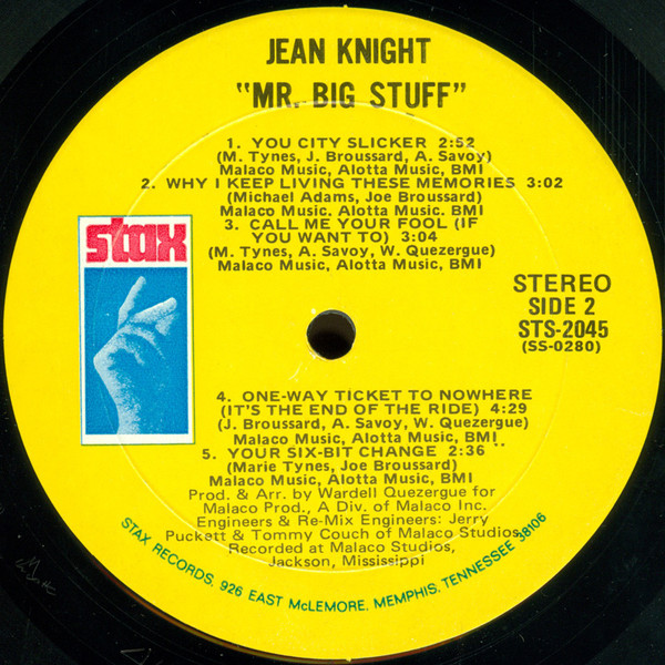 Jean Knight - Mr. Big Stuff (LP, Album, Mon)