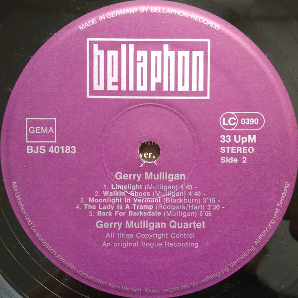 Gerry Mulligan - Jazztracks (LP, Comp)