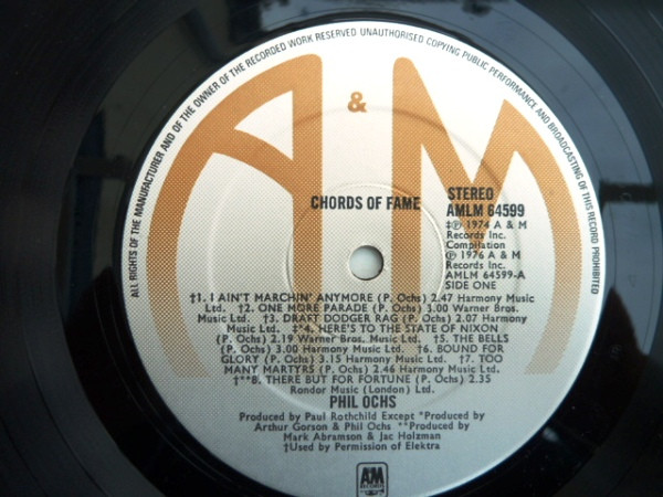 Phil Ochs - Chords Of Fame (2xLP, Comp)