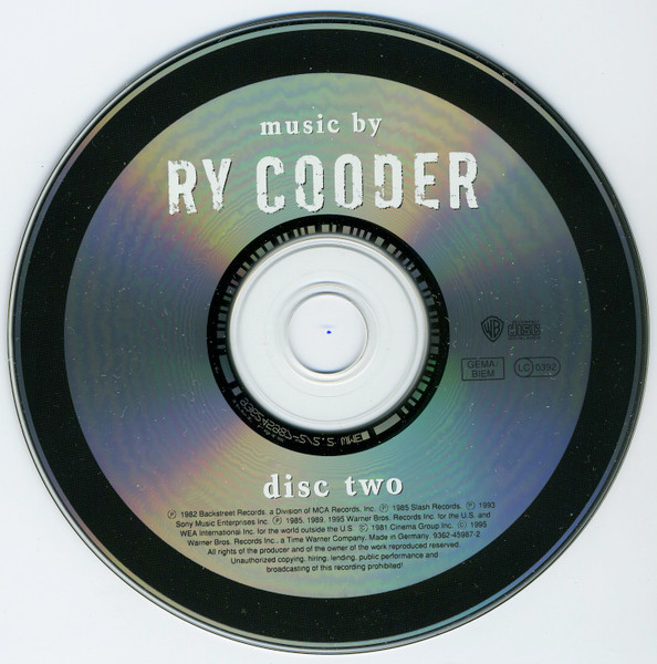 Ry Cooder - Music By Ry Cooder (2xCD, Comp)