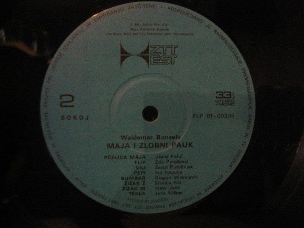 Waldemar Bonsels - Maja I Sobna Muha / Maja I Zlobni Pauk (LP)