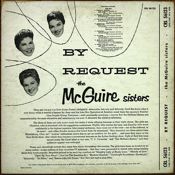 The McGuire Sisters* - By Request (10