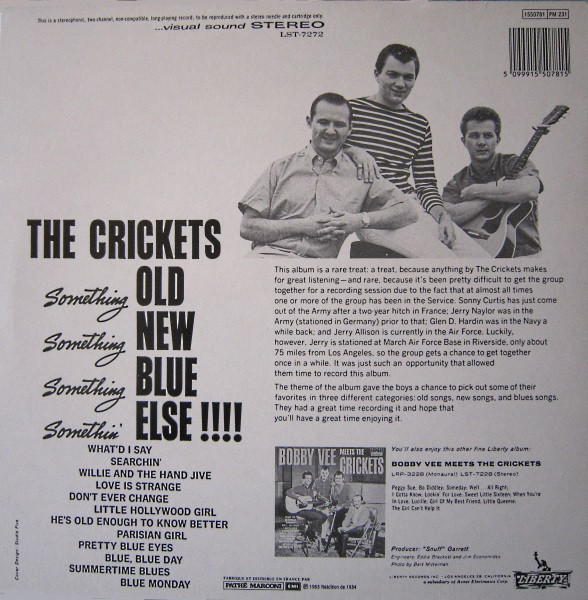The Crickets (2) - Something Old, Something New, Something Blue, Somethin' Else !!!!!! (LP, Album, RE)