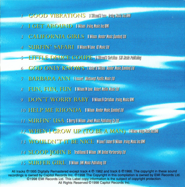 The Beach Boys - Greatest Hits (CD, Comp, Mono, RM)