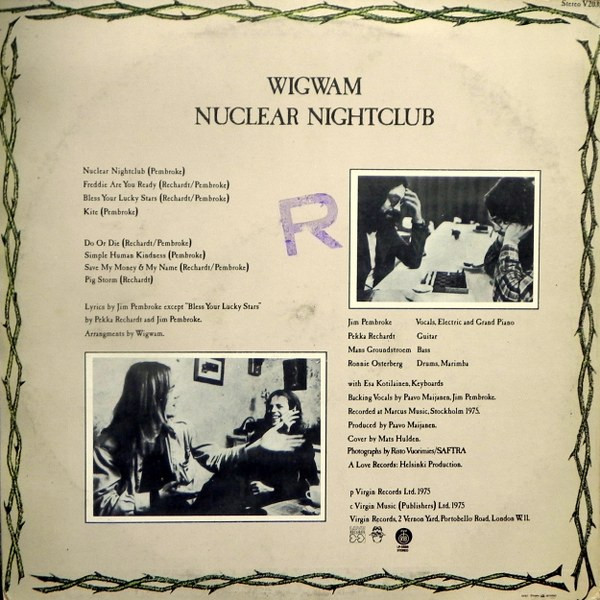 Wigwam (3) - Nuclear Nightclub (LP, Album)