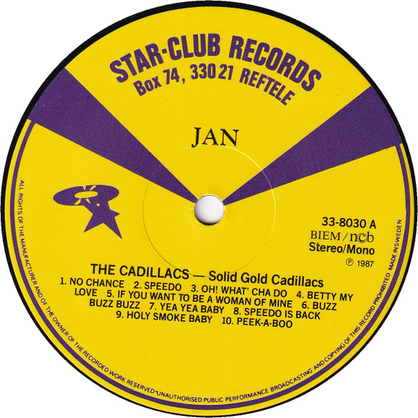 The Cadillacs - The Solid Gold Cadillacs (LP, Comp, Mono)