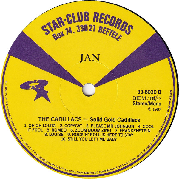 The Cadillacs - The Solid Gold Cadillacs (LP, Comp, Mono)