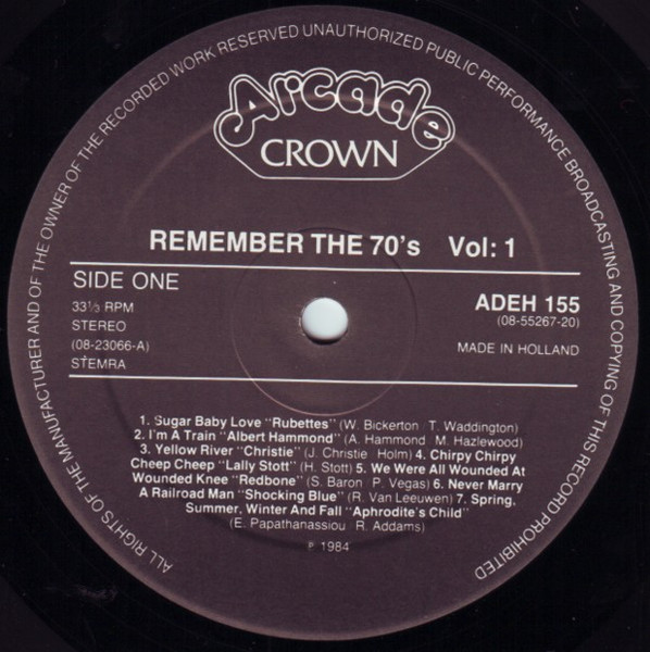 Various - Remember The 70's Volume 1 (2xLP, Comp, Gat)