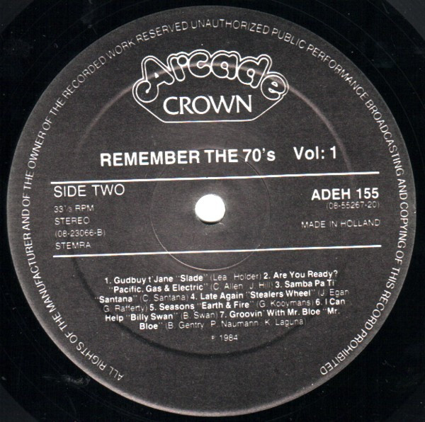 Various - Remember The 70's Volume 1 (2xLP, Comp, Gat)