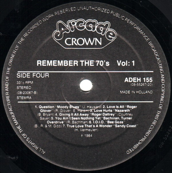 Various - Remember The 70's Volume 1 (2xLP, Comp, Gat)