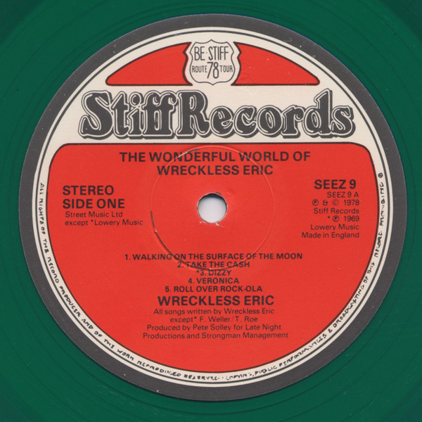 Wreckless Eric - The Wonderful World Of Wreckless Eric (LP, Album, Gre)